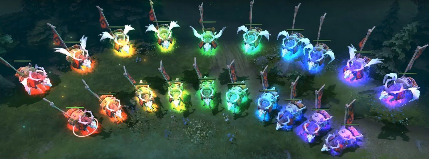 Самые красивые скины на курьеров в Dota 2