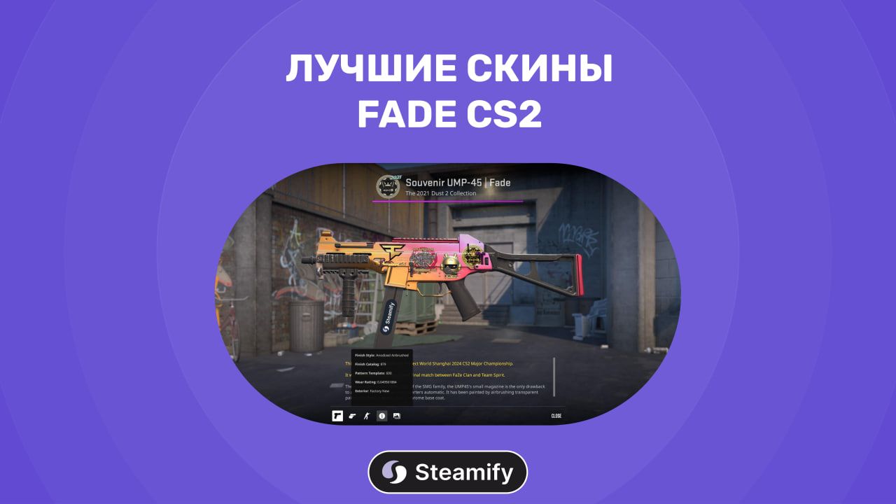 Лучшие бюджетные скины Fade в CS2: стиль без переплаты