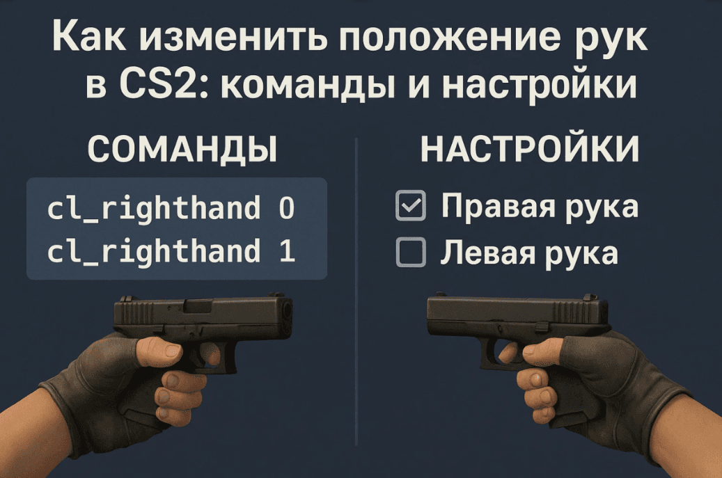 Как изменить положение рук в CS2: команды и настройки