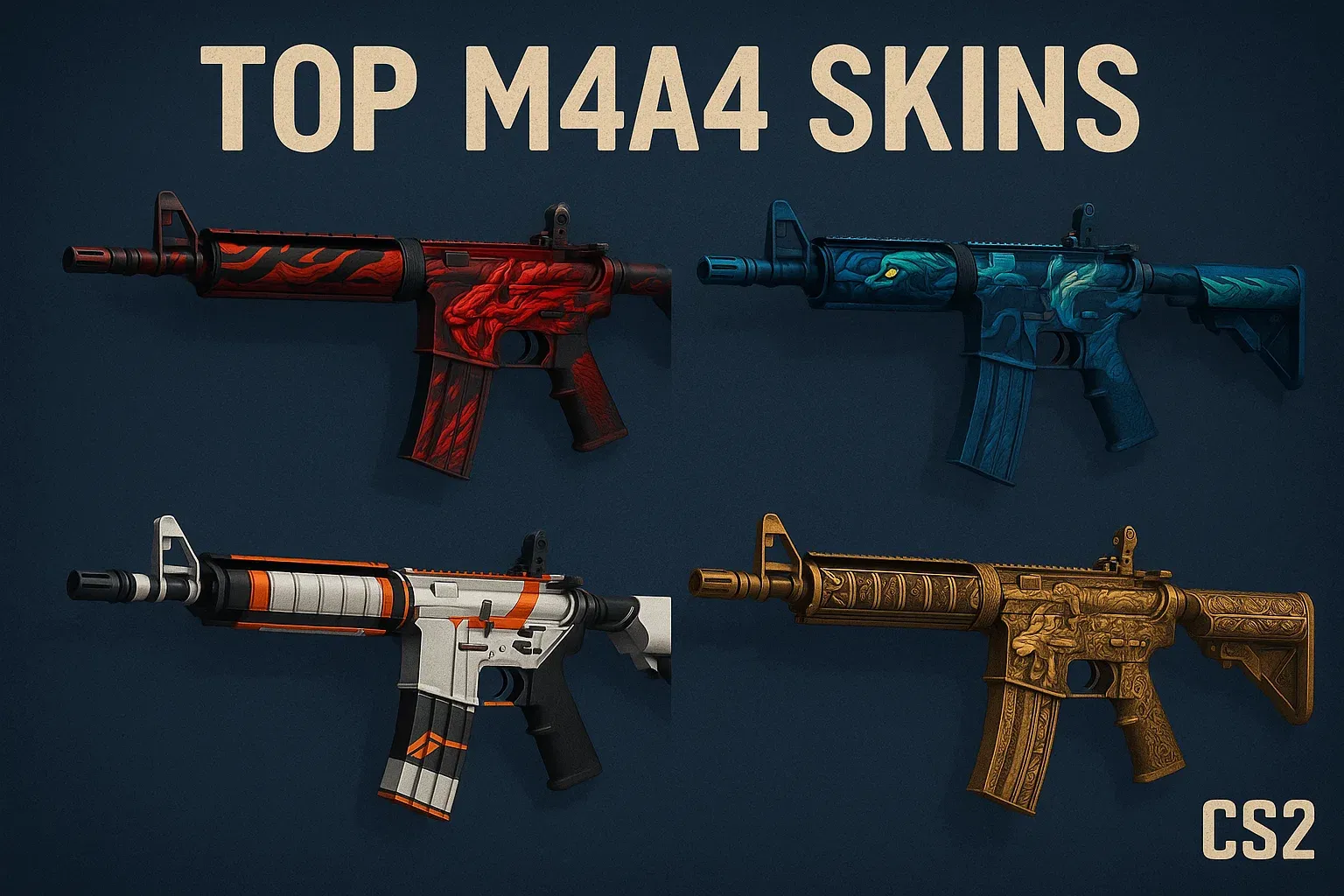 Топ лучших скинов для M4A4 в CS2: от бюджетных до премиальных