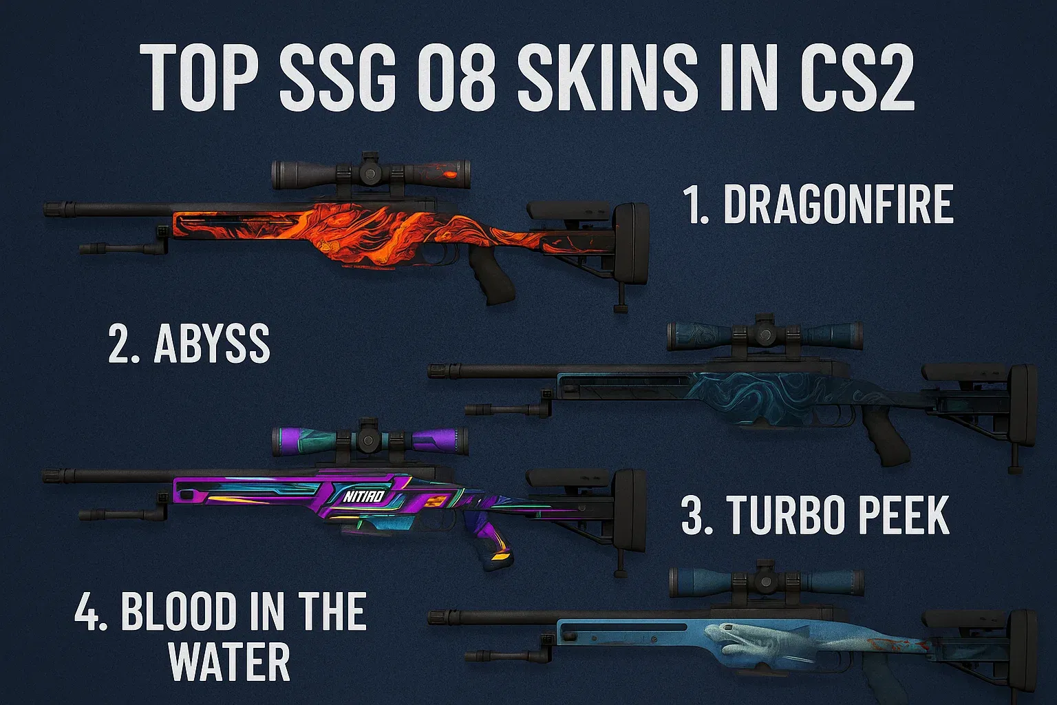 Топ лучших скинов для SSG 08 в CS2: от бюджетных до премиальных